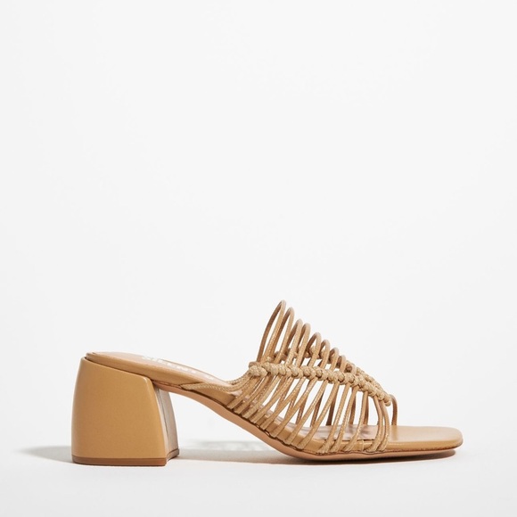 Anthropologie Silent D Balee Heels Honey 9 - Picture 8 of 8